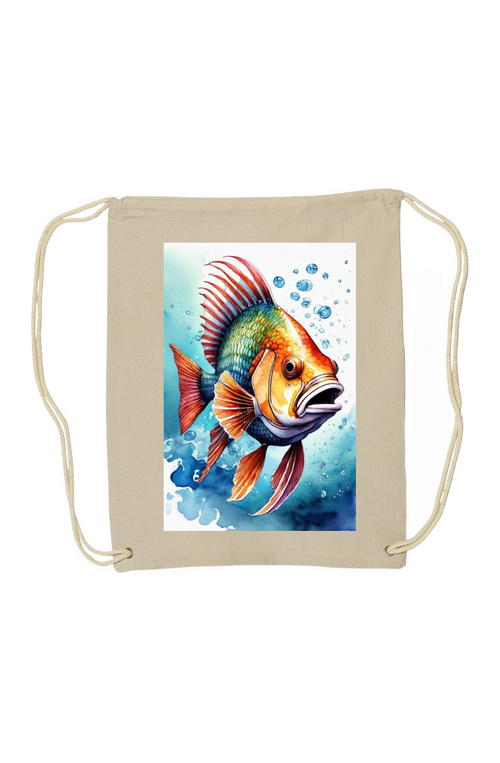 Canvas Drawstring Backpack